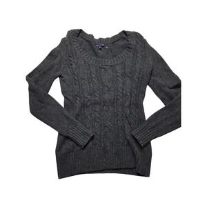 GAP Stylish Fitted Women's Charcoal Sweater Size M